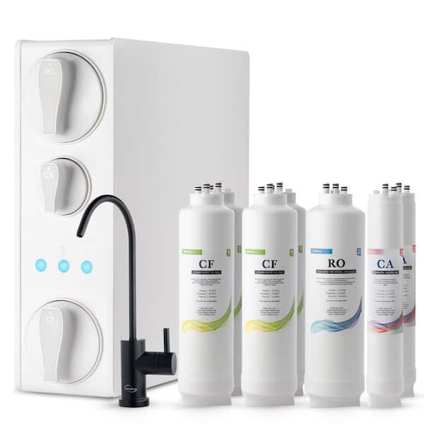 Under Sink Tankless Reverse Osmosis System, NSF 58 Certified, Removes PFAS, Lead, Chlorine, 500 GPD w/ Extra Filter Set