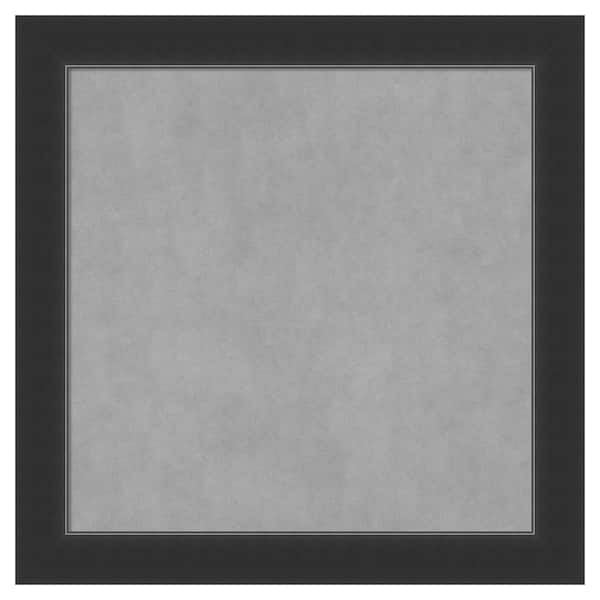 Amanti Art Corvino Black 29 in. x 29 in. Framed Magnetic Board