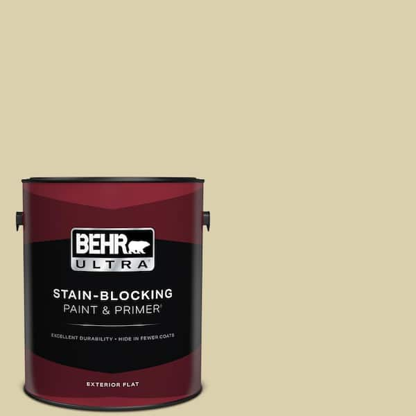 BEHR ULTRA 1 gal. #M330-3 Sweet Jasmine Flat Exterior Paint & Primer