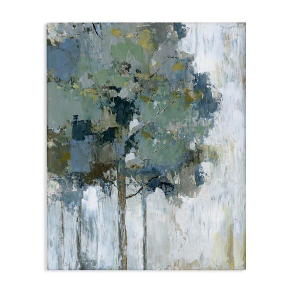 Flecked Tree Abstraction by Nan Unframed Nature Graphic Art Print 48 in. x 36 in.