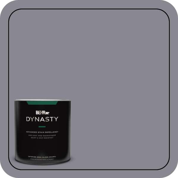 BEHR DYNASTY 1 qt. #N550-5 Box Office One-Coat Hide Semi-Gloss Enamel Interior Stain-Blocking Paint and Primer
