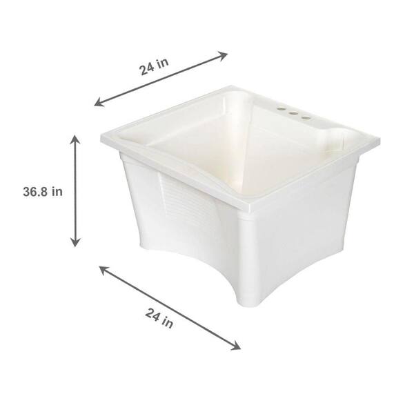 1pc Household Plastic Basin With Washboard And Handle For Hand