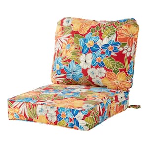 Greendale Home Fashions Deep Seat Cushion Set Breeze Floral