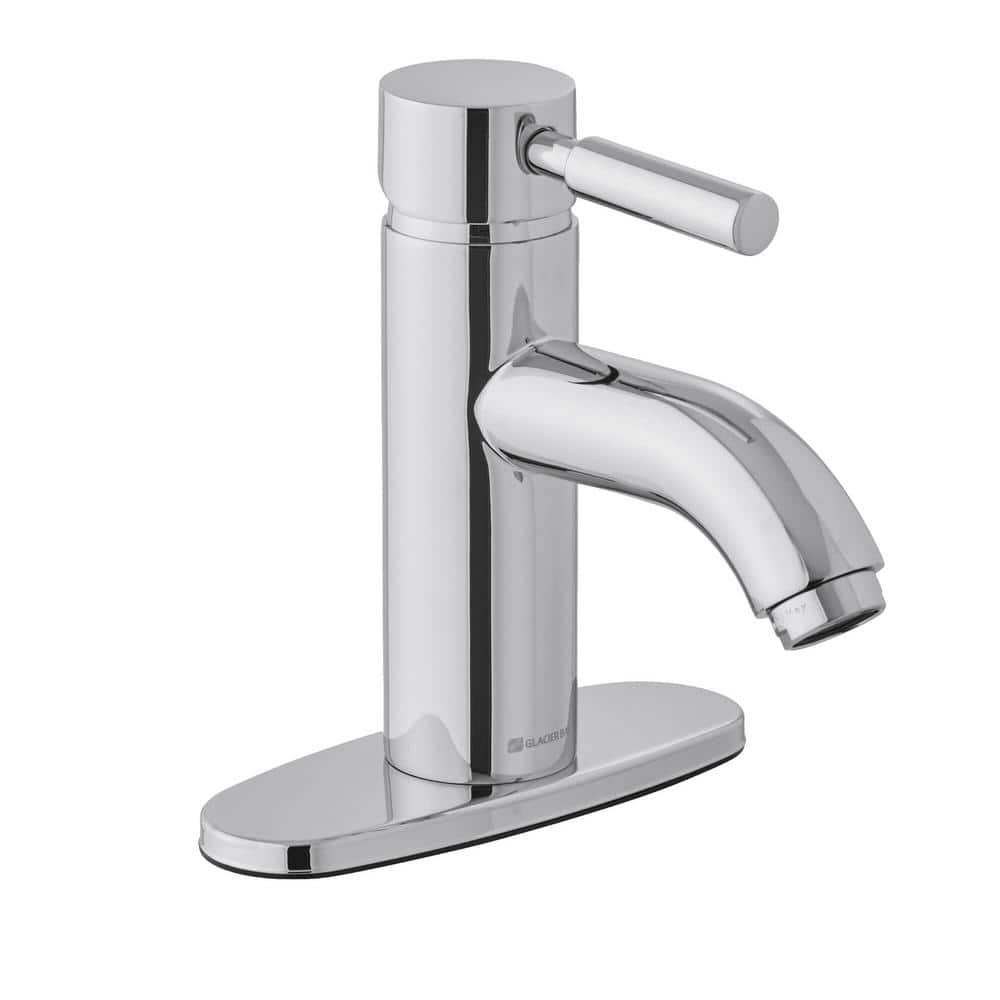 Glacier Bay Euro Single Handle Single Hole Bathroom Faucet In Polished Chrome Hd67269w 6001 0235