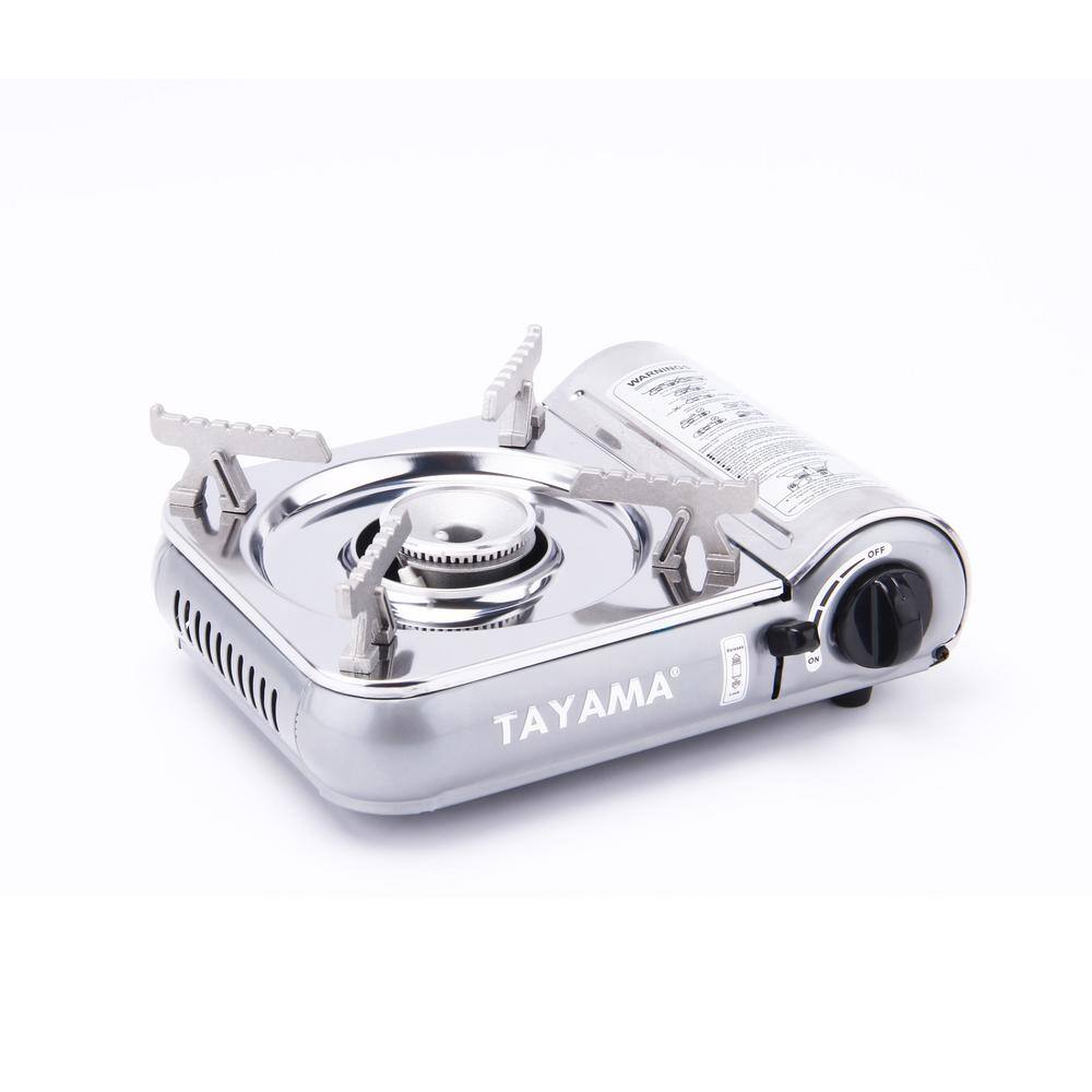 7,000 BTU Stainless Steel Single Burner Portable Gas Stove