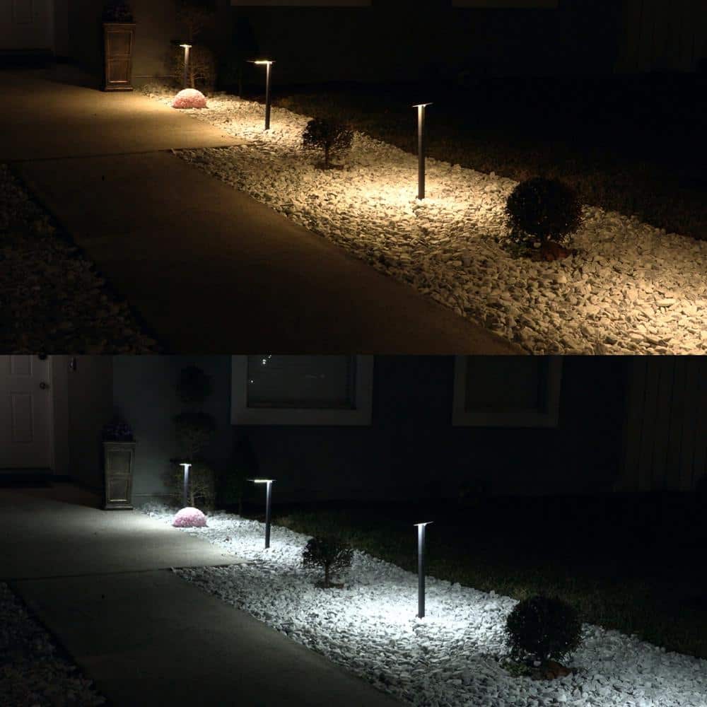 Bronze LED Solar Path Light with Adjustable Mounting Options
