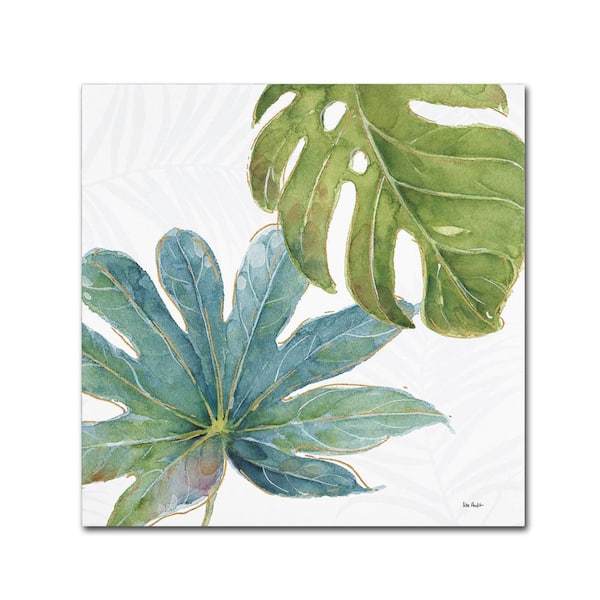 Trademark Fine Art 24 in. x 24 in. "Tropical Blush VII" by Lisa Audit Printed Canvas Wall Art