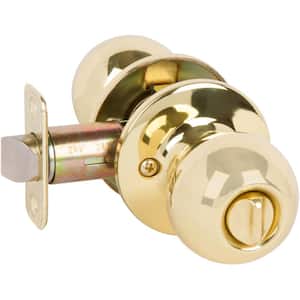 Fairfield Classic Style Polished Brass Round Bed/Bath Door Knob