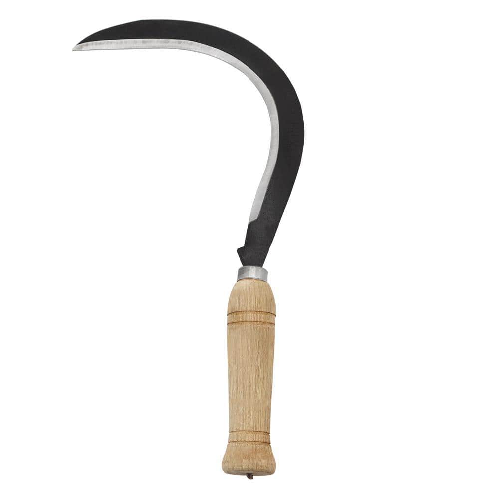 ZENPORT Heavy-Duty Non Serrated Weeding/Harvest Scythe 13 in. L