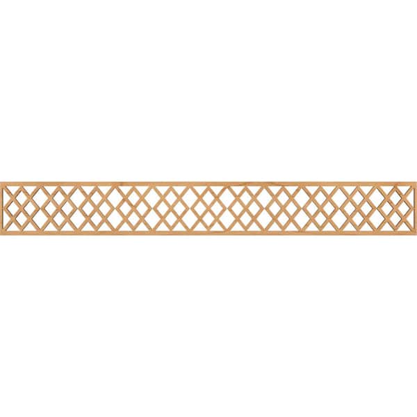 Ekena Millwork Hadley Fretwork 0.25 in. D x 46.5 in. W x 6 in. L Maple Wood Panel Moulding