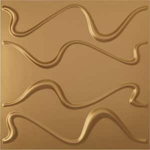 19 5/8 in. x 19 5/8 in. Versailles EnduraWall Decorative 3D Wall Panel, Gold (12-Pack for 32.04 Sq. Ft.)