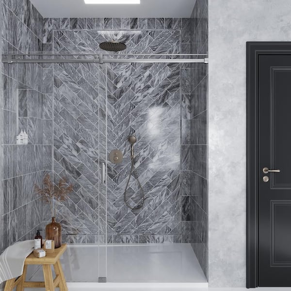 Gray 4 in. x 12 in. Polished Marble Subway Floor and Wall Tile (5 sq. ft./Case)