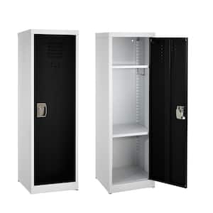 48 in. H Single Tier Steel Storage Locker Cabinet in Black