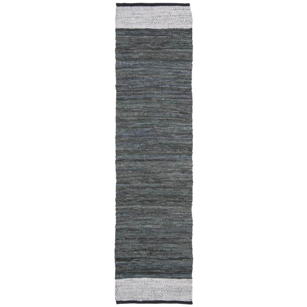 Vintage Leather Gray/Silver 2 ft. x 9 ft. Solid Runner Rug price history on PriceWatchPro