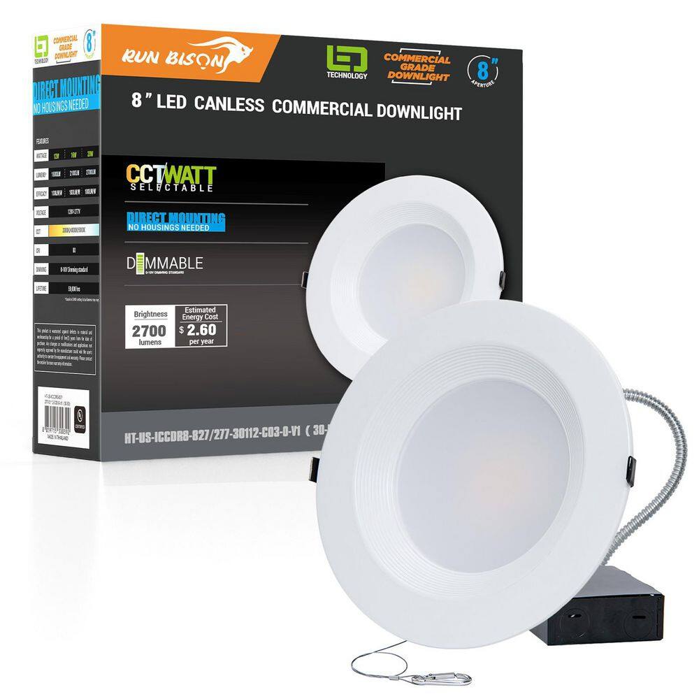 8 in. CCT and Wattage Selectable New Construction or Remodel IC Rated Integrated LED Commercial Downlight price history on PriceWatchPro