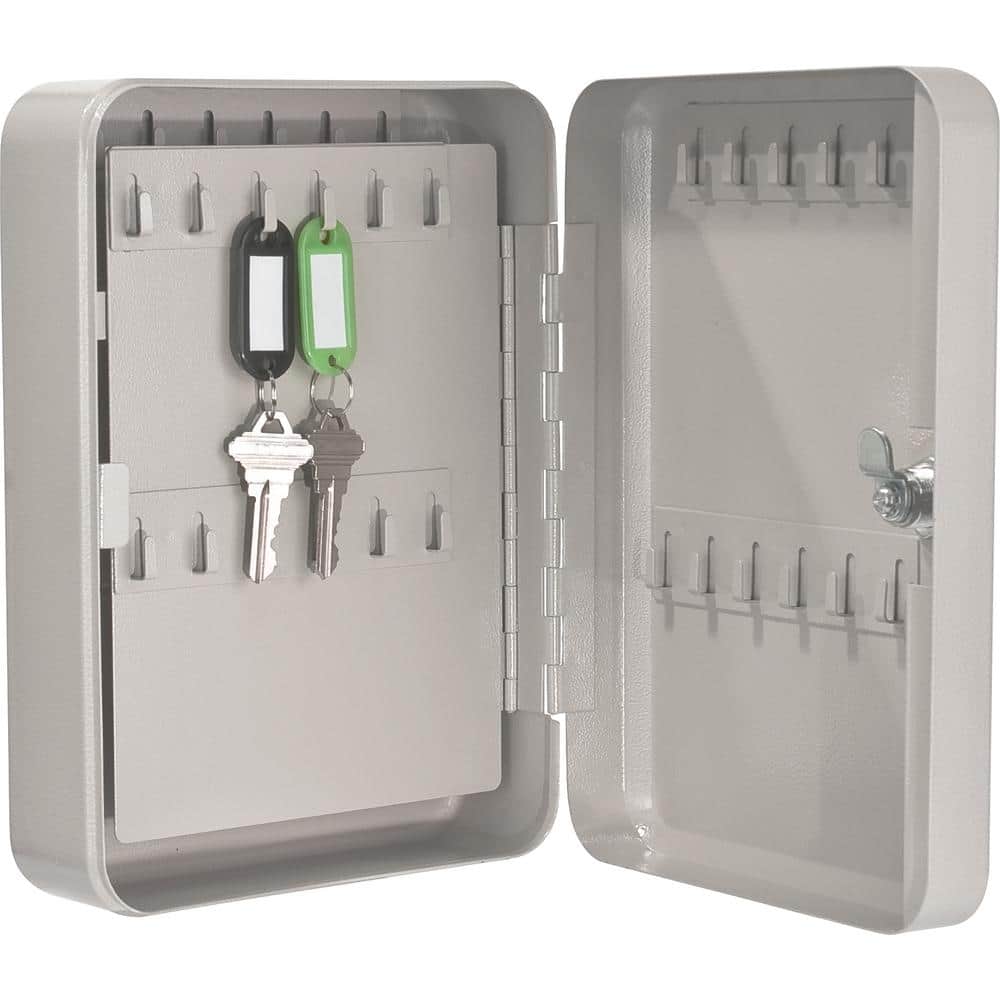 Beige Steel 48-Position Wall-Mounted Key Safe Box