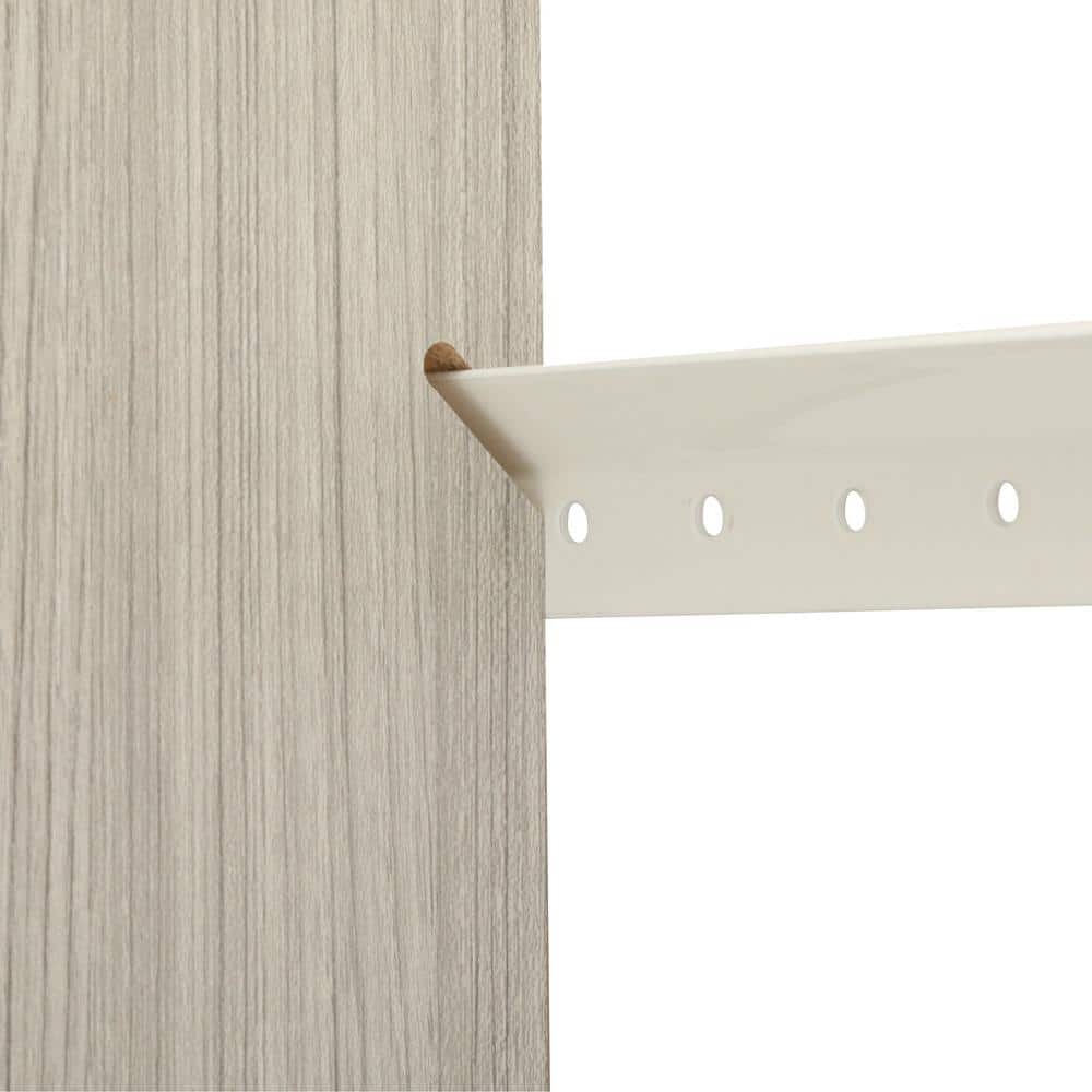 Weathered Grey Deluxe Closet Organizer Kit with Drawers