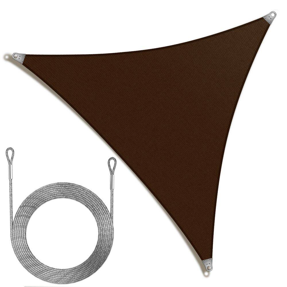 Super Ring 12 ft. x 12 ft. x 12 ft. Triangle Sun Shade Sail with Cable-Brown price history on PriceWatchPro