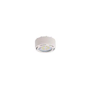LED White Under Cabinet Puck Light with Power Cord