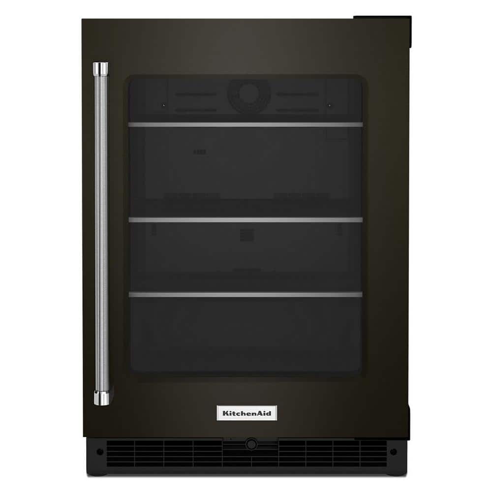 KitchenAid 5.2 cu. ft. Mini Fridge in Black Stainless without Freezer