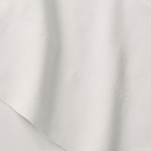 Cotton Linen Shadow Gray 4-Piece Queen Sheet Set