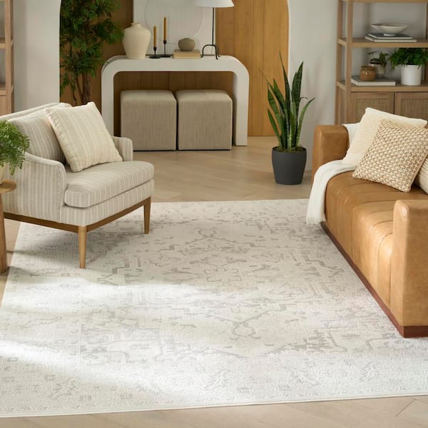 Grace Grey 8 ft. x 10 ft. Distressed Traditional Area Rug