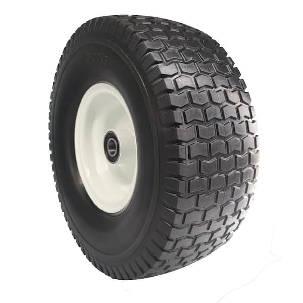 Ogracwheel 13 in. x 5 in. 6-Solid Lawn/Garden Tire, 3/4-Axle, 3 in. Center Hub