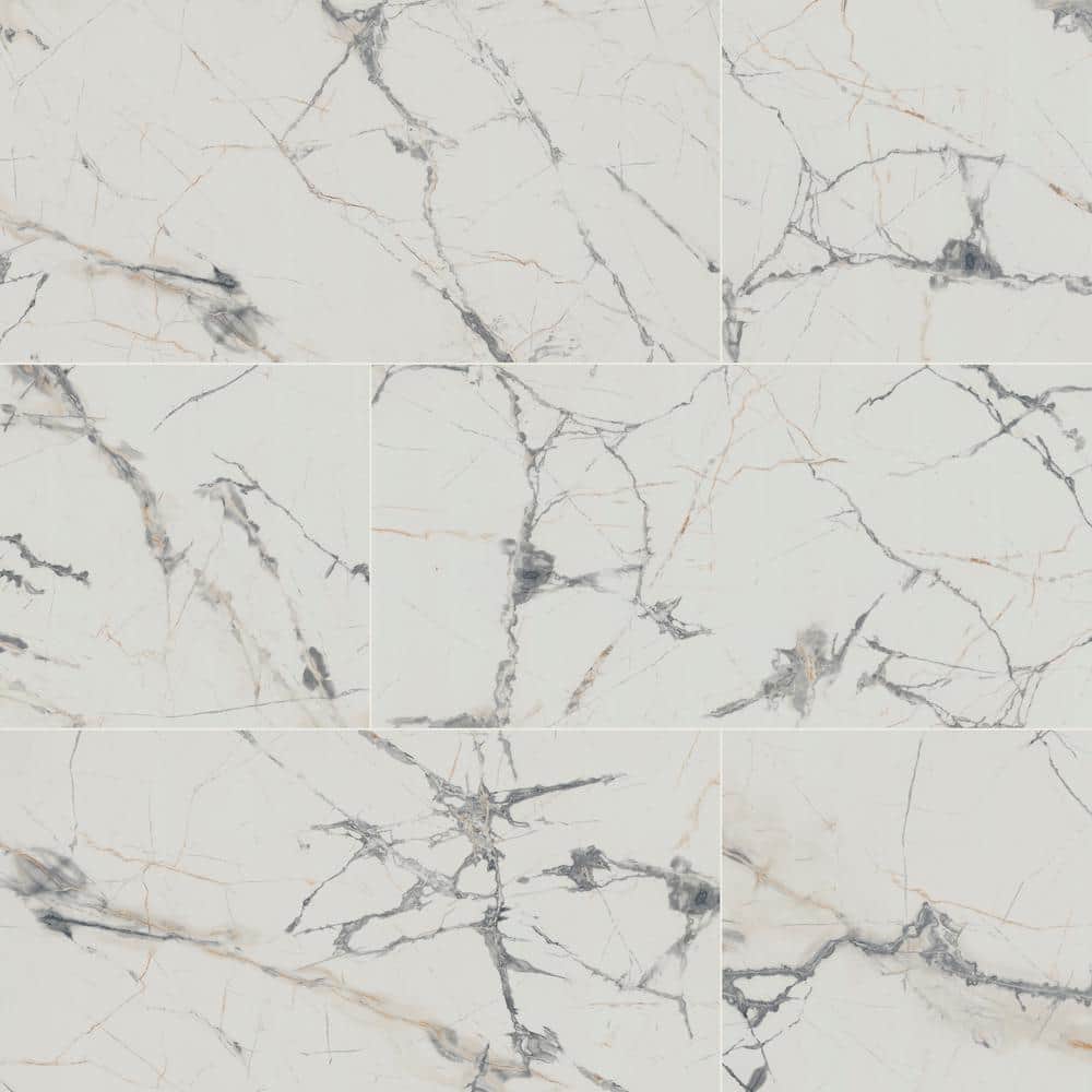 MSI Lockson Mix 16 in. x 32 in. Polished Porcelain Marble Look