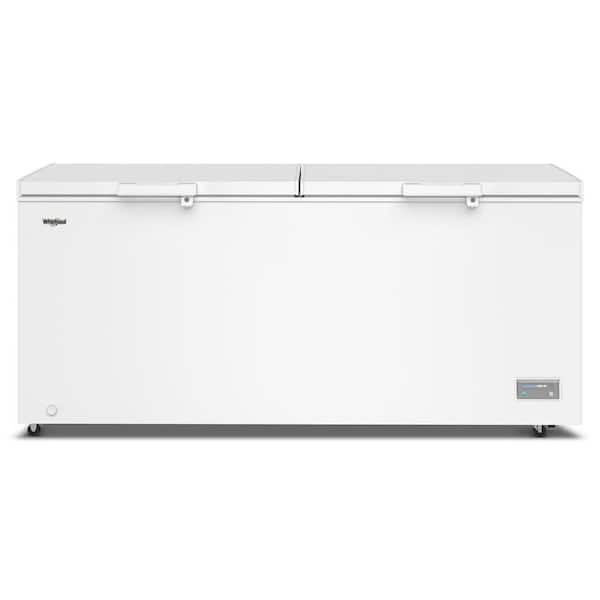 22 cu. ft. Manual Defrost Convertible Freezer-to-Fridge Chest Freezer with 4 Storage Baskets in White Garage Ready