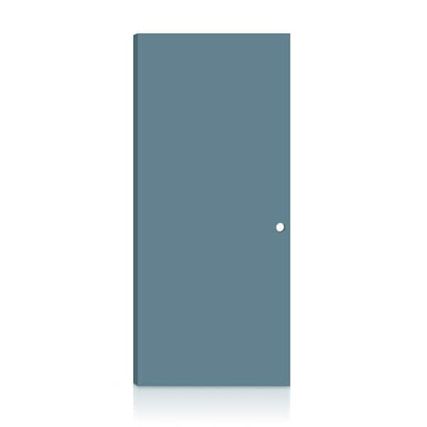 Fire-Rated Flush Panel 36 in. x 80 in. Left-Hand/Inswing Dignity Blue Composite Interior Commercial Door Slab