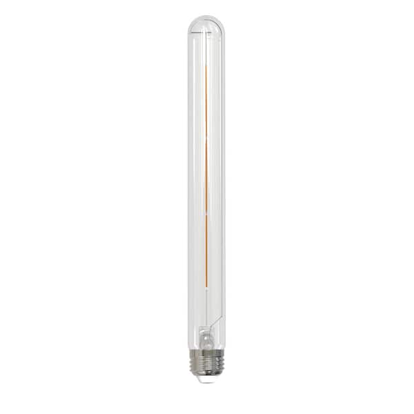 Bulbrite 40-Watt Equivalent Soft White Light T9 Long (E26) Medium Screw Base Dimmable Clear LED Light Bulb (2 Pack)