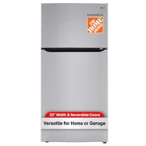 24 cu. ft. Top Mount Freezer Refrigerator with Multi-Flow Air System in Stainless Steel, Garage Ready