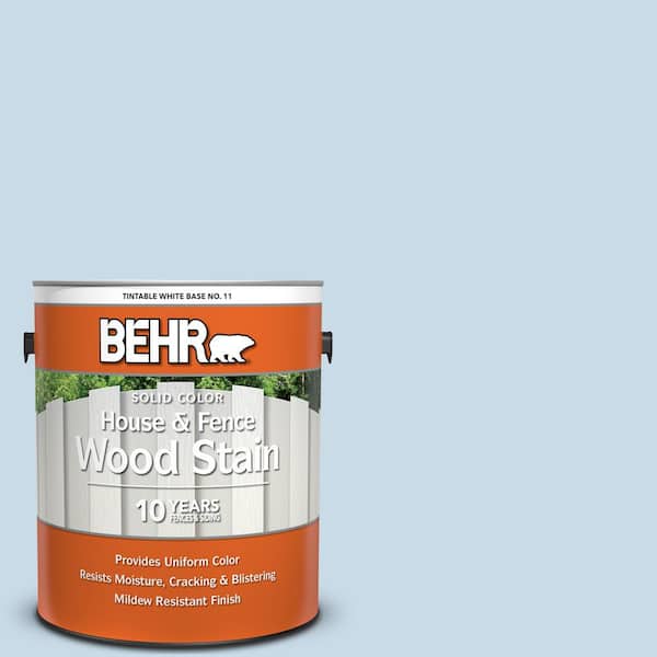 BEHR 1 gal. #M510-1 Blue Me Away Solid Color House and Fence Exterior Wood Stain