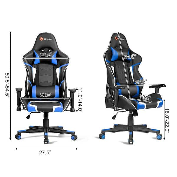 Gaming Chair Racing Style Office Chair with Lumbar Support - Bed Bath &  Beyond - 32500155