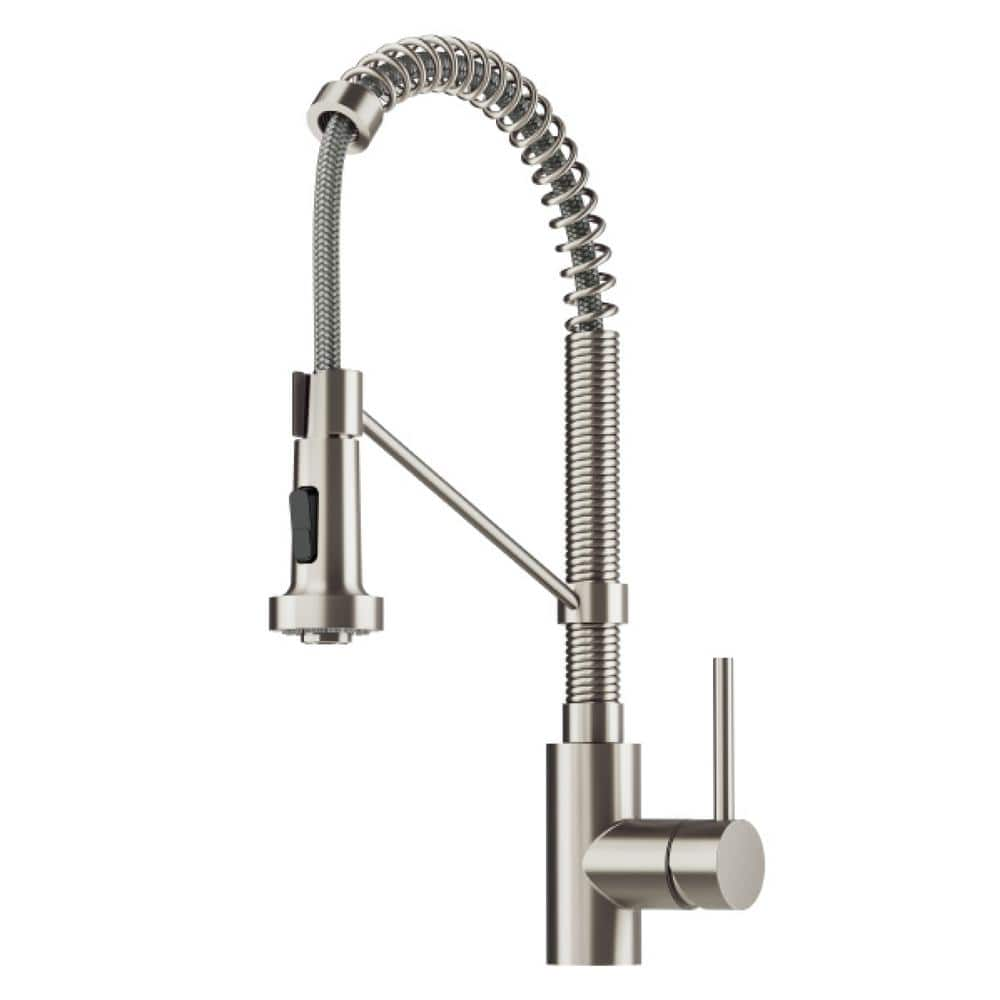 KRAUS® Bolden™ Commercial Style 2-Function Single Handle Pull-Down Kitchen Faucet in Spot-Free Stainless Steel