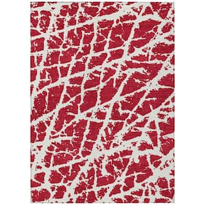 Chantille ACN501 Red 2 ft. 6 in. x 3 ft. 10 in. Machine Washable Indoor/Outdoor Geometric Area Rug