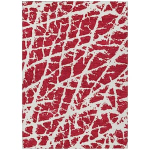 Chantille ACN501 Red 8 ft. x 10 ft. Machine Washable Indoor/Outdoor Geometric Area Rug