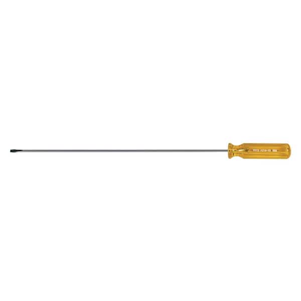 Klein Tools 1/8 in. Cabinet-Tip Flat Head Screwdriver with 10 in. Round Shank