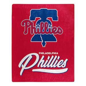 MLB Phillies Signature Raschel Multi-Colored Throw Blanket