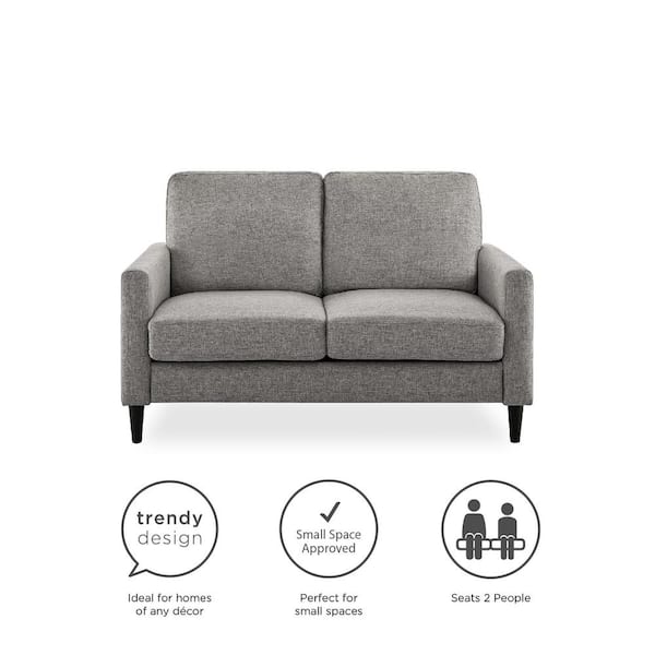 Grey small best sale 2 seater sofa