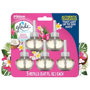 3.35 fl. oz. Exotic Tropical Blossoms Scented Oil Plug-In Air Freshener Refill (5-Count)