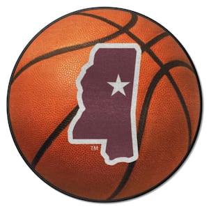 Mississippi State Bulldogs Orange 27 in. Basketball Area Rug
