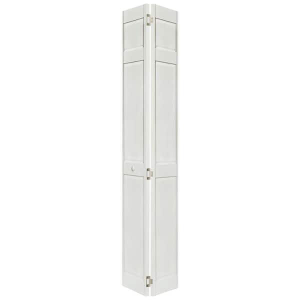 Home Fashion Technologies 28 in. x 80 in. 6-Panel Primed Solid Wood Interior Closet Bi-Fold Door