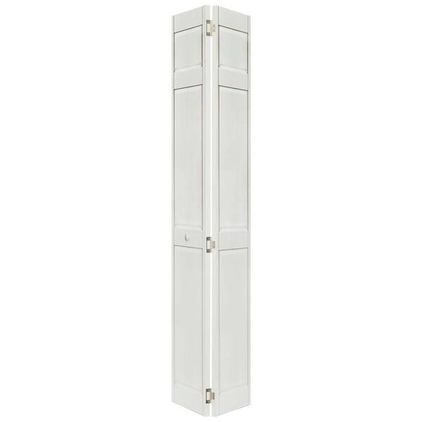 Home Fashion Technologies 32 in. x 80 in. 6-Panel Primed Solid Wood Interior Closet Bi-fold Door