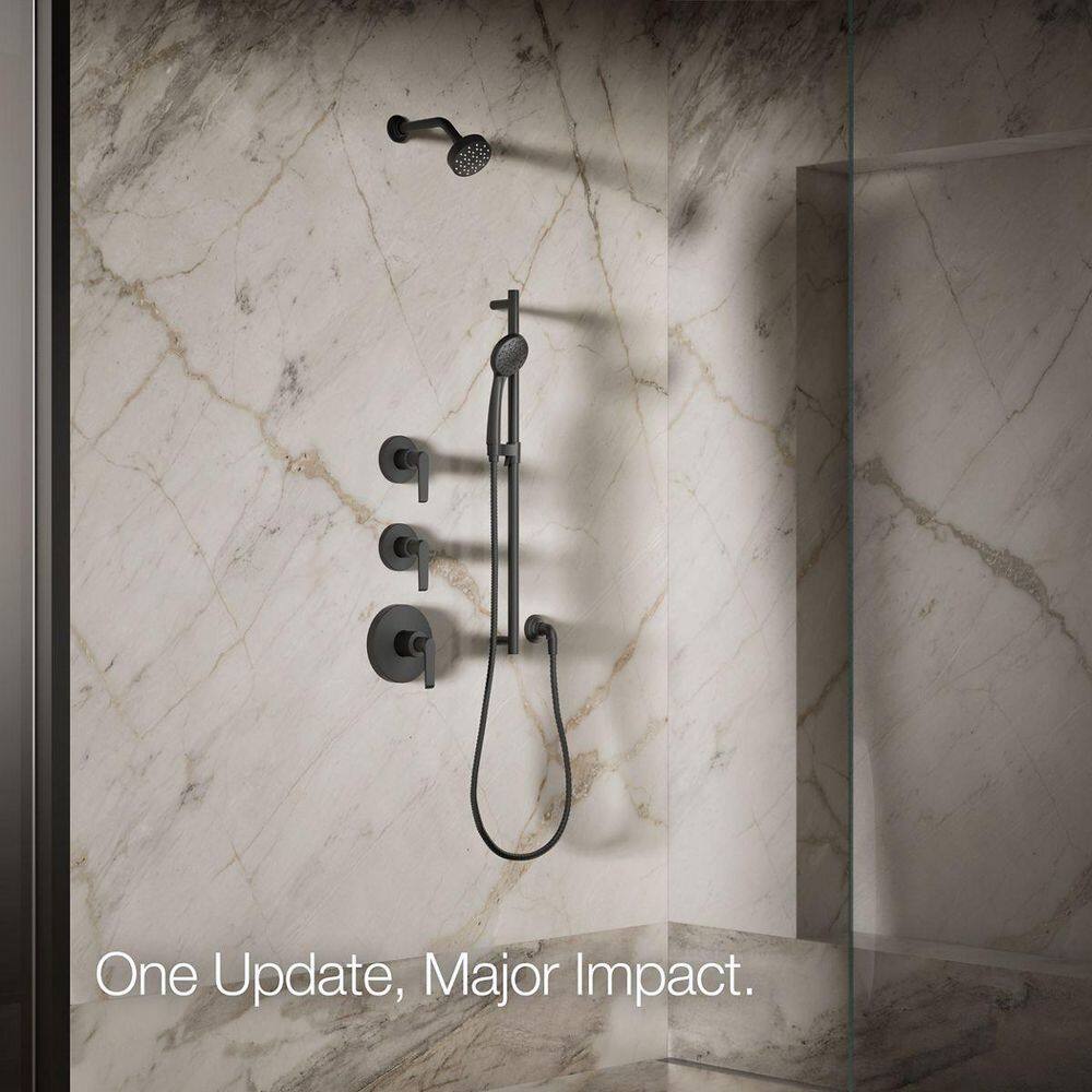 Matte Black Multi-Function Wall Mounted Shower Head