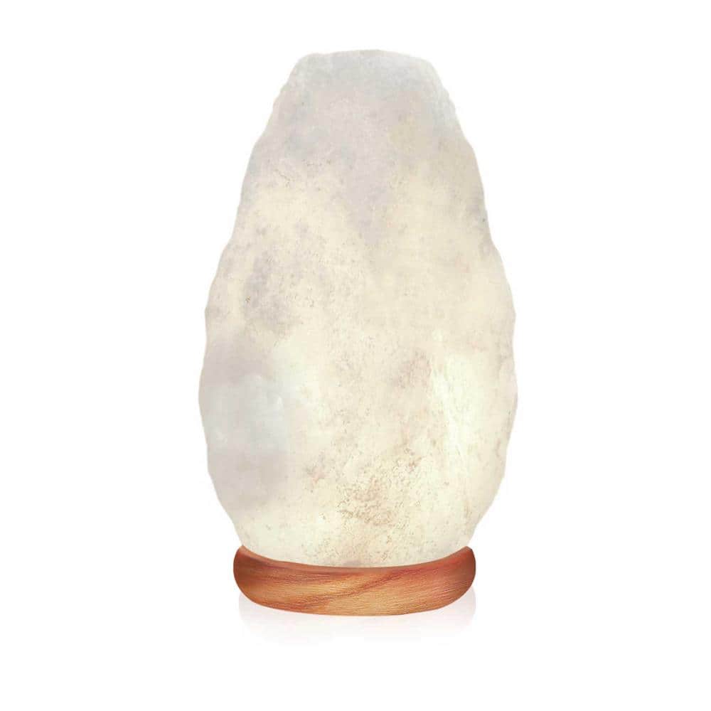 Himalayan Glow 6 in. White Crystal Salt Lamp H-1041 - The Home Depot