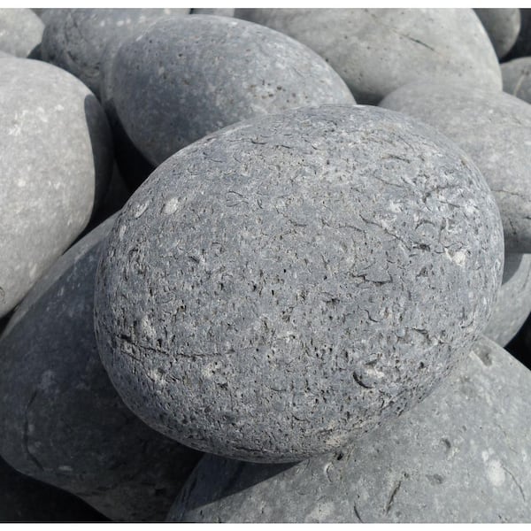 Butler Arts 8 in. to 10 in. Black Melon Mexican Beach Pebble (2200 lbs. Contractor Super Sack)