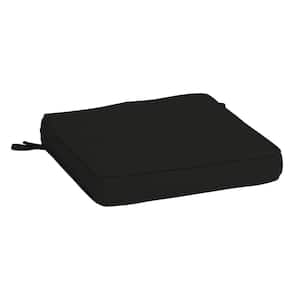 ProFoam 20 in. x 20 in. Onyx Black Square Outdoor Seat Cushion