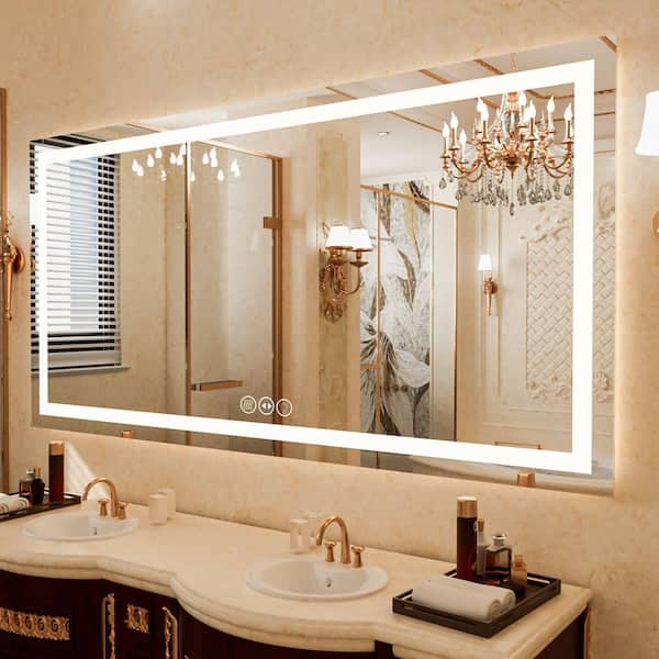 Led bathroom mirror with 2024 bluetooth speaker