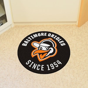 MLB Baltimore Orioles 4'x6' 1954 Retro Collection Plush Area Rug